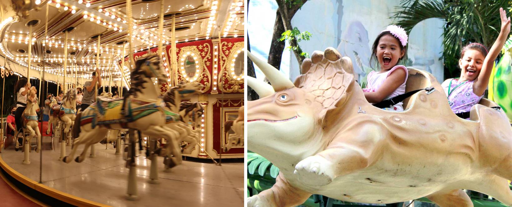 Enchanted Kingdom - dinosaurus and grand carousel