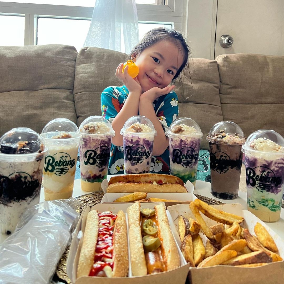 Bebang HaloHalo - hotdog and fries