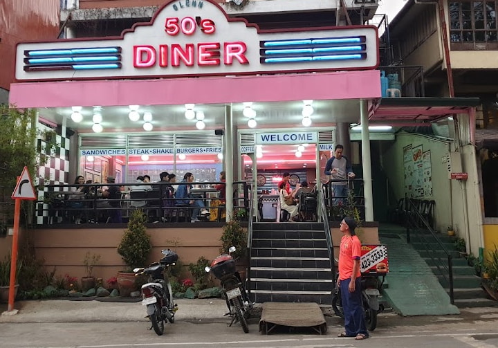 baguio photo spots - glenns 50s diner exterior