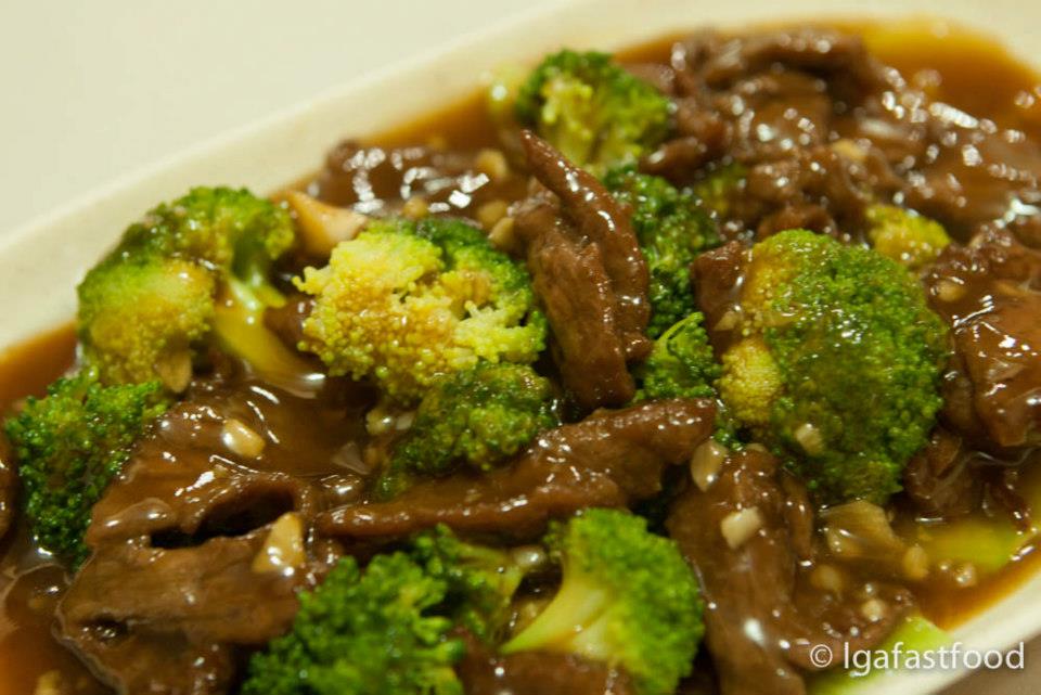 beef broccoli LGA fastfood