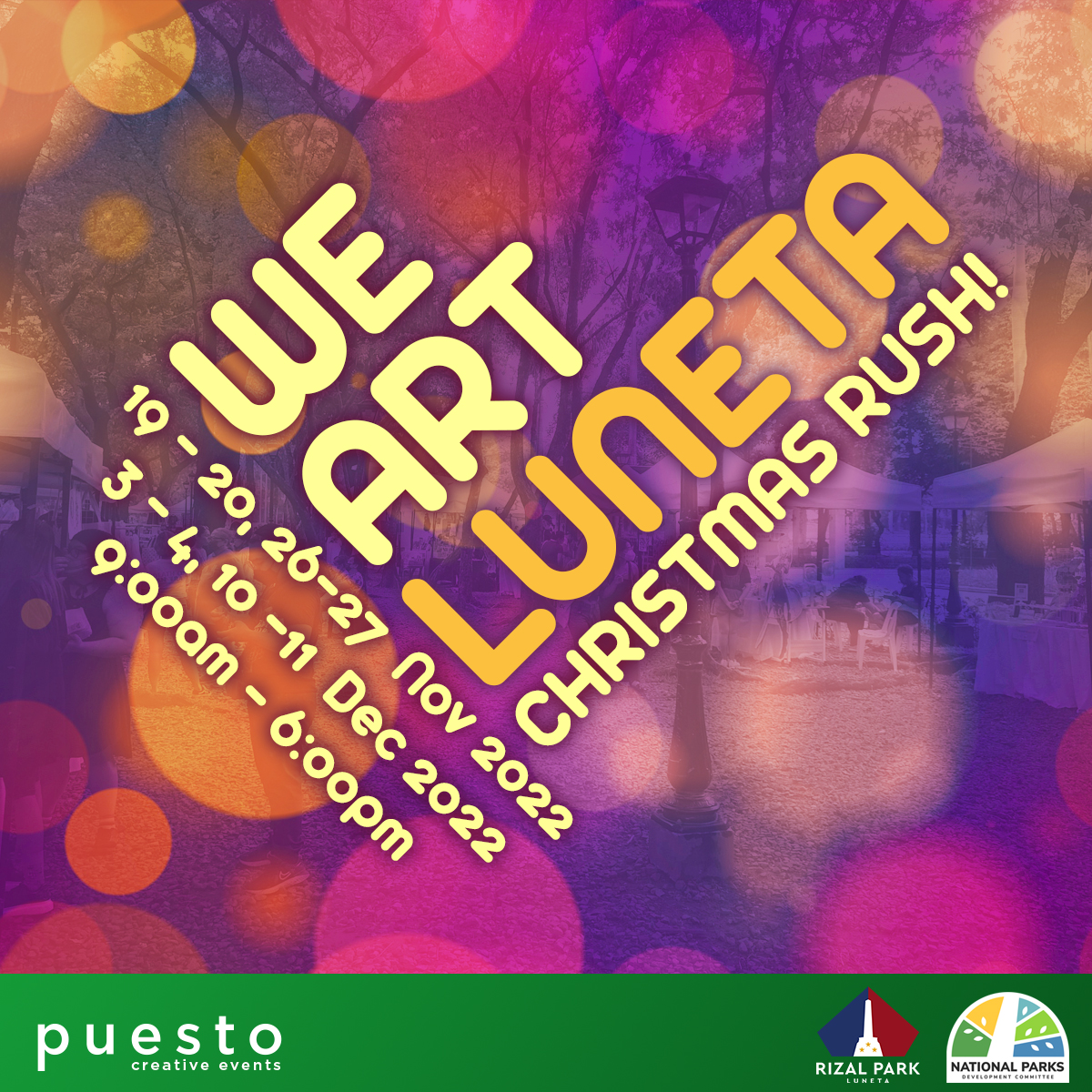 December 2022 Events - WE ART Luneta