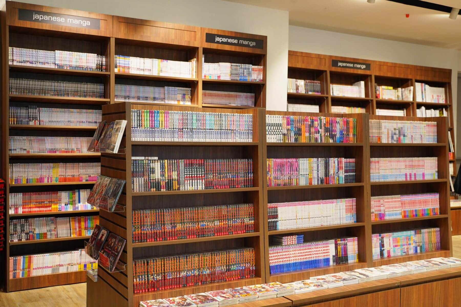 fully booked and kinokuniya bookstore bookshelves