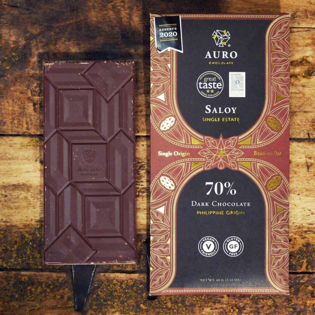 Filipino and eco-friendly Auro dark chocolate