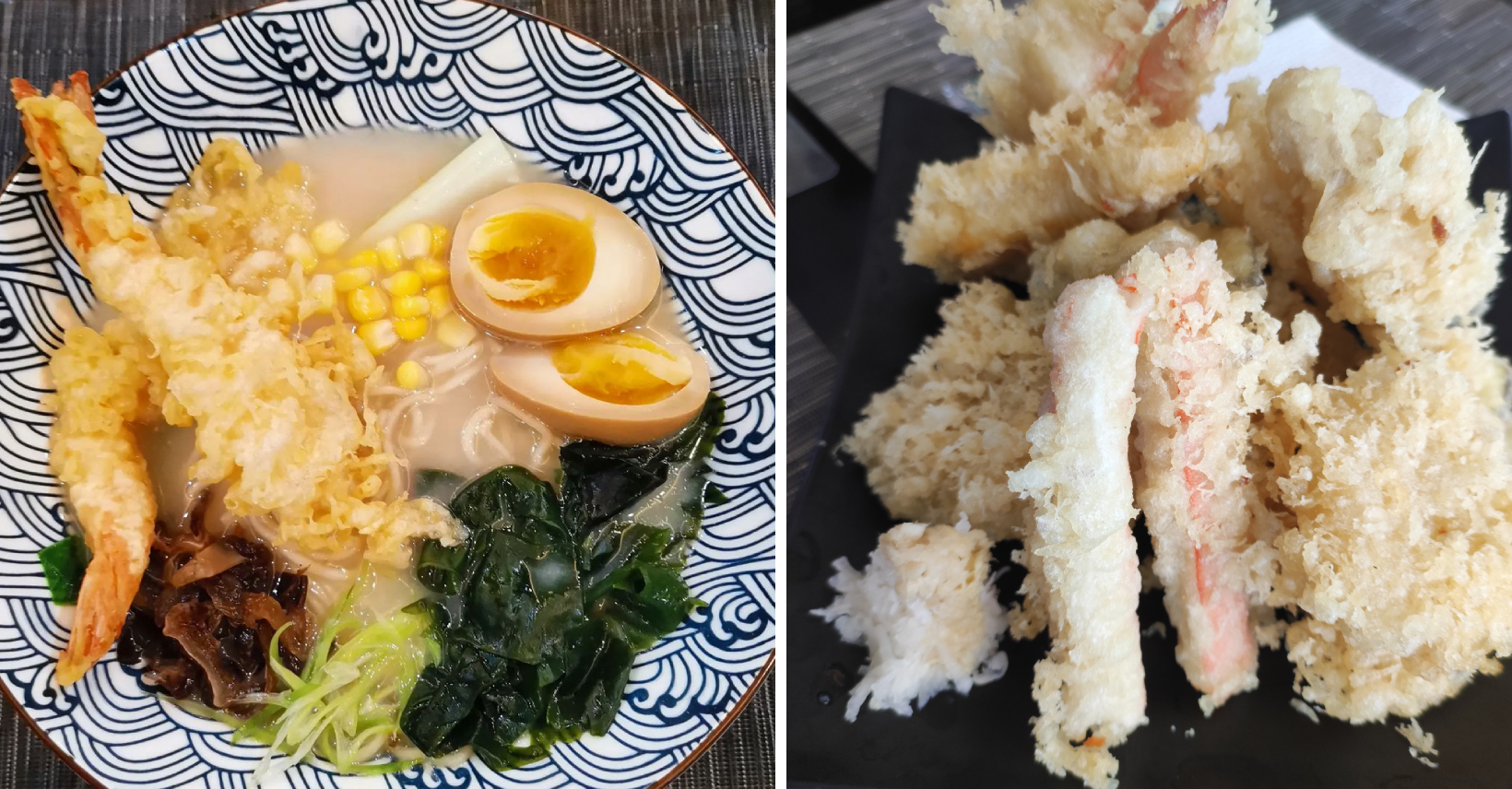 ramen and ebi tempura
