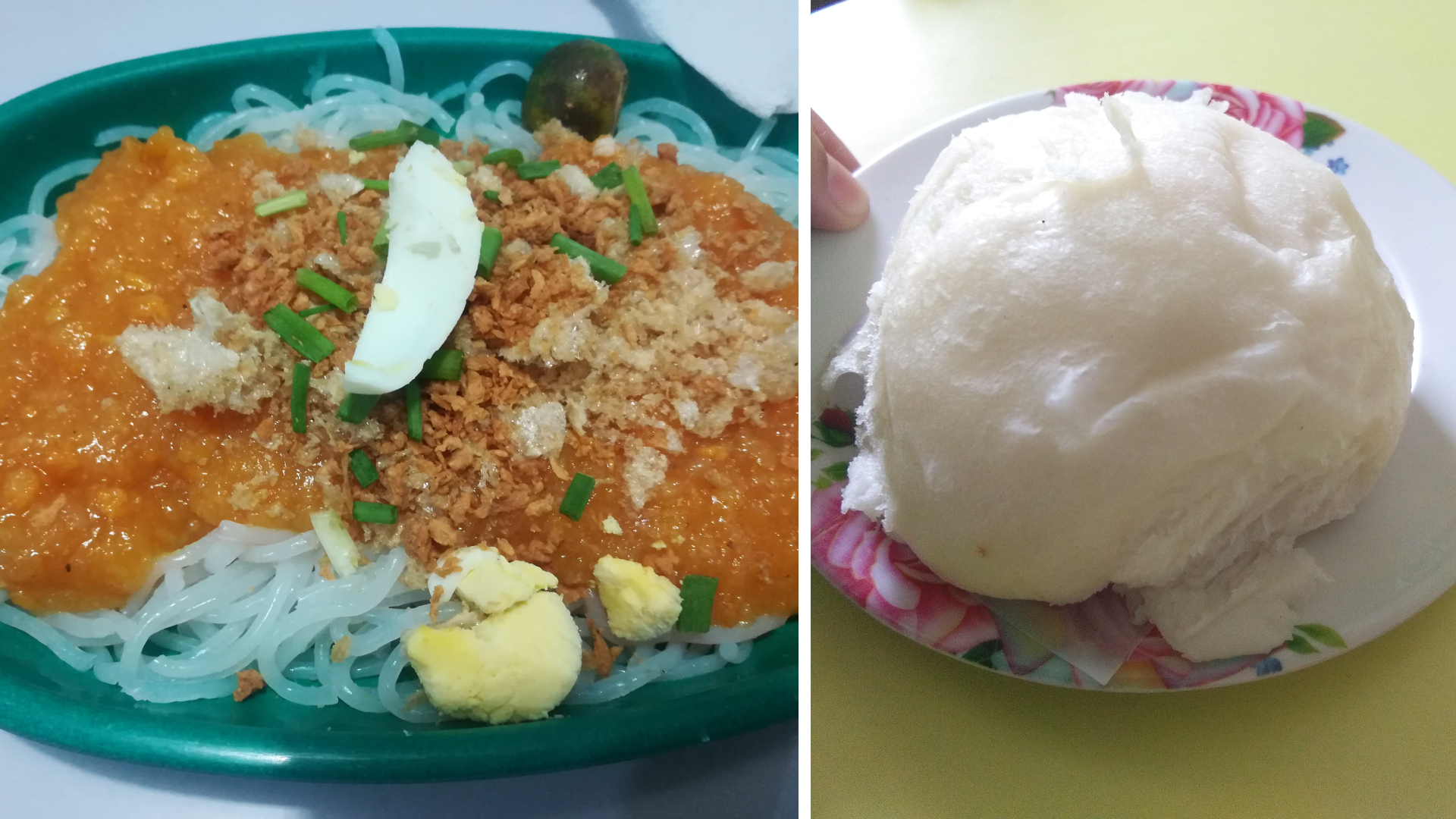 Digman Halo-Halo - siopao and pansit palabok