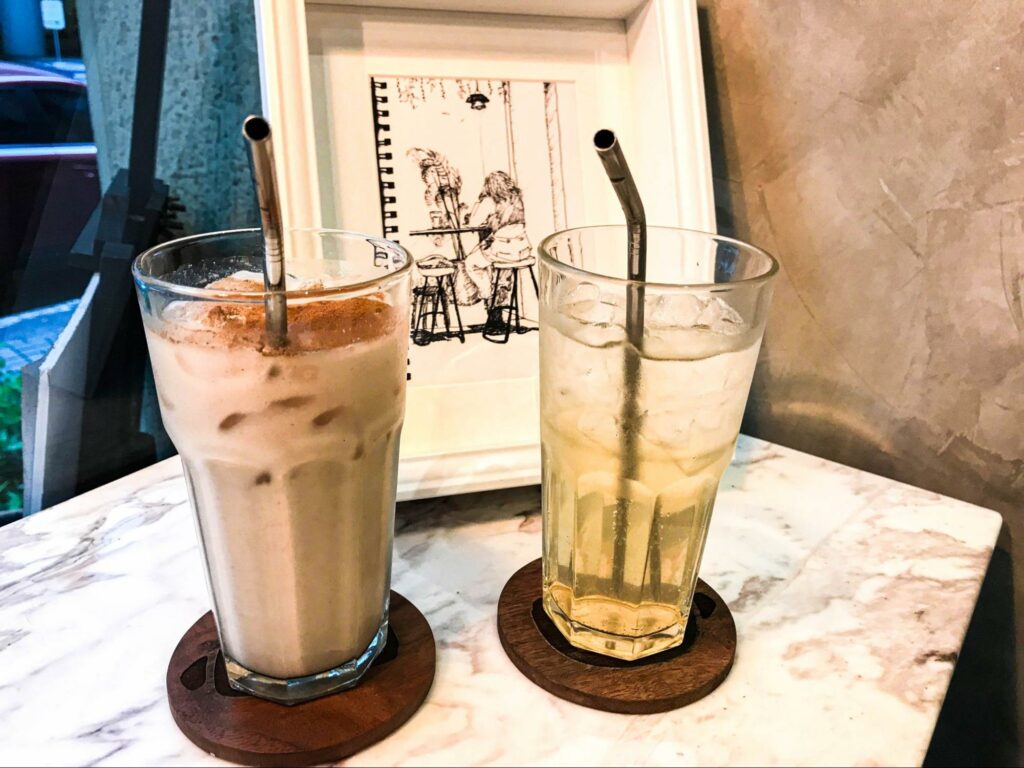 bad cafe horchata and homemade cola