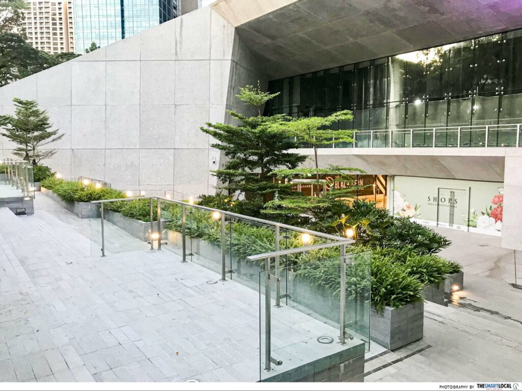 the shops ayala triangle gardens entrance