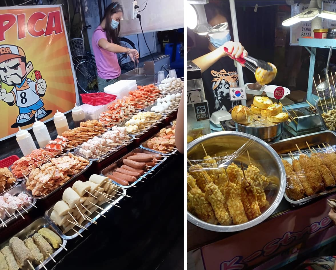 metro manila night markets - ugbo street food