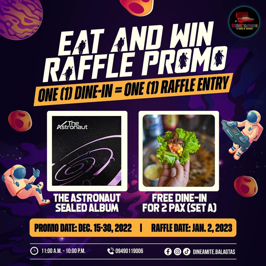 DINE'amite Balagtas - Eat and Win BTS album