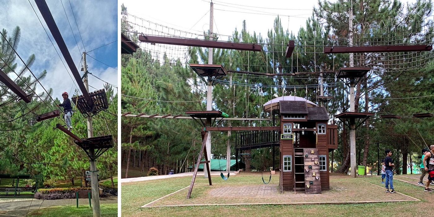 Dahilayan Forest and Adventure Park high elements obstacle course