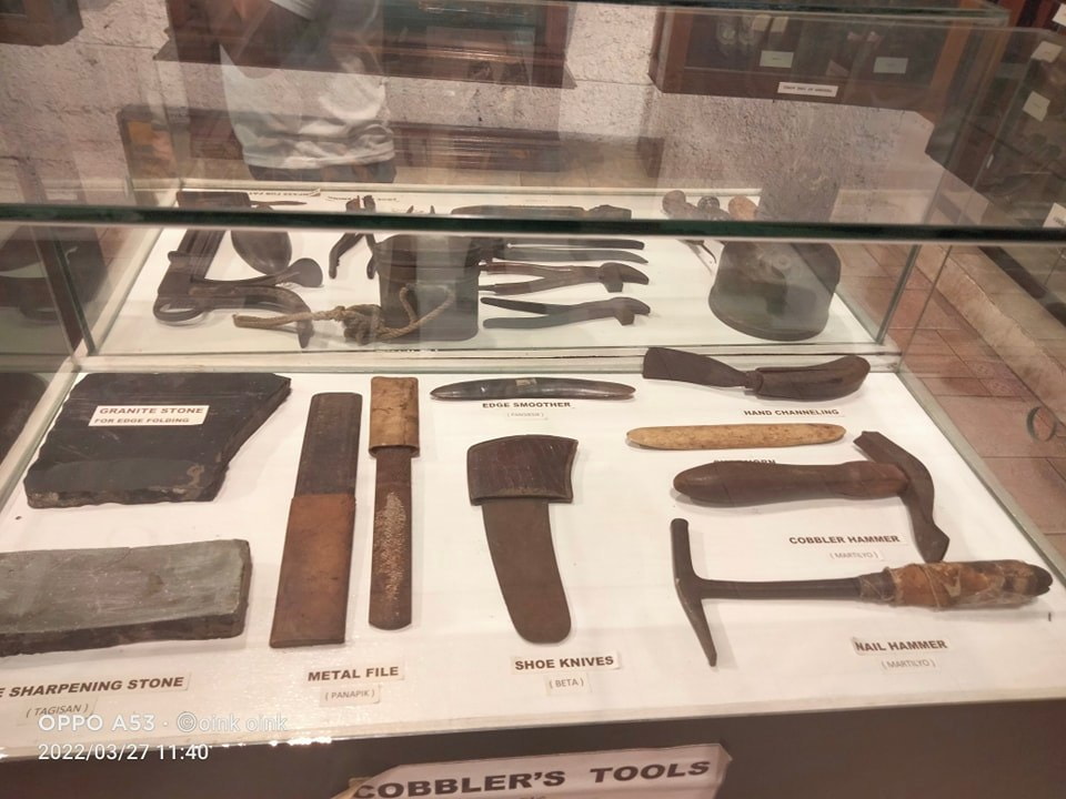 tools used by cobblers on display at marikina shoe museum