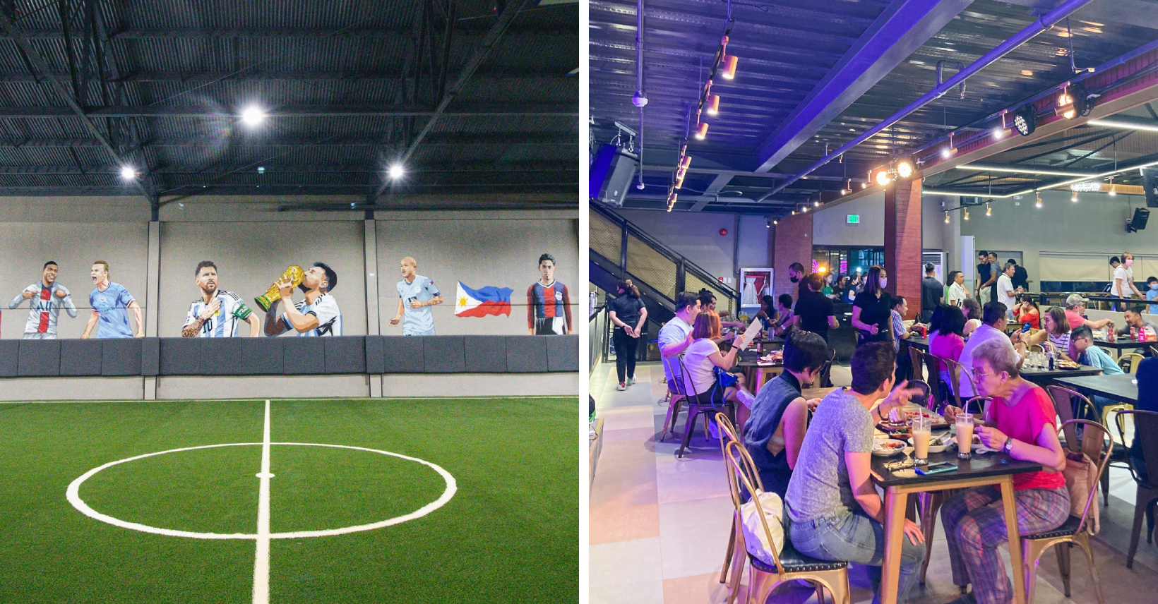 New Studio 300 Makati - indoor football field and in-house restaurant