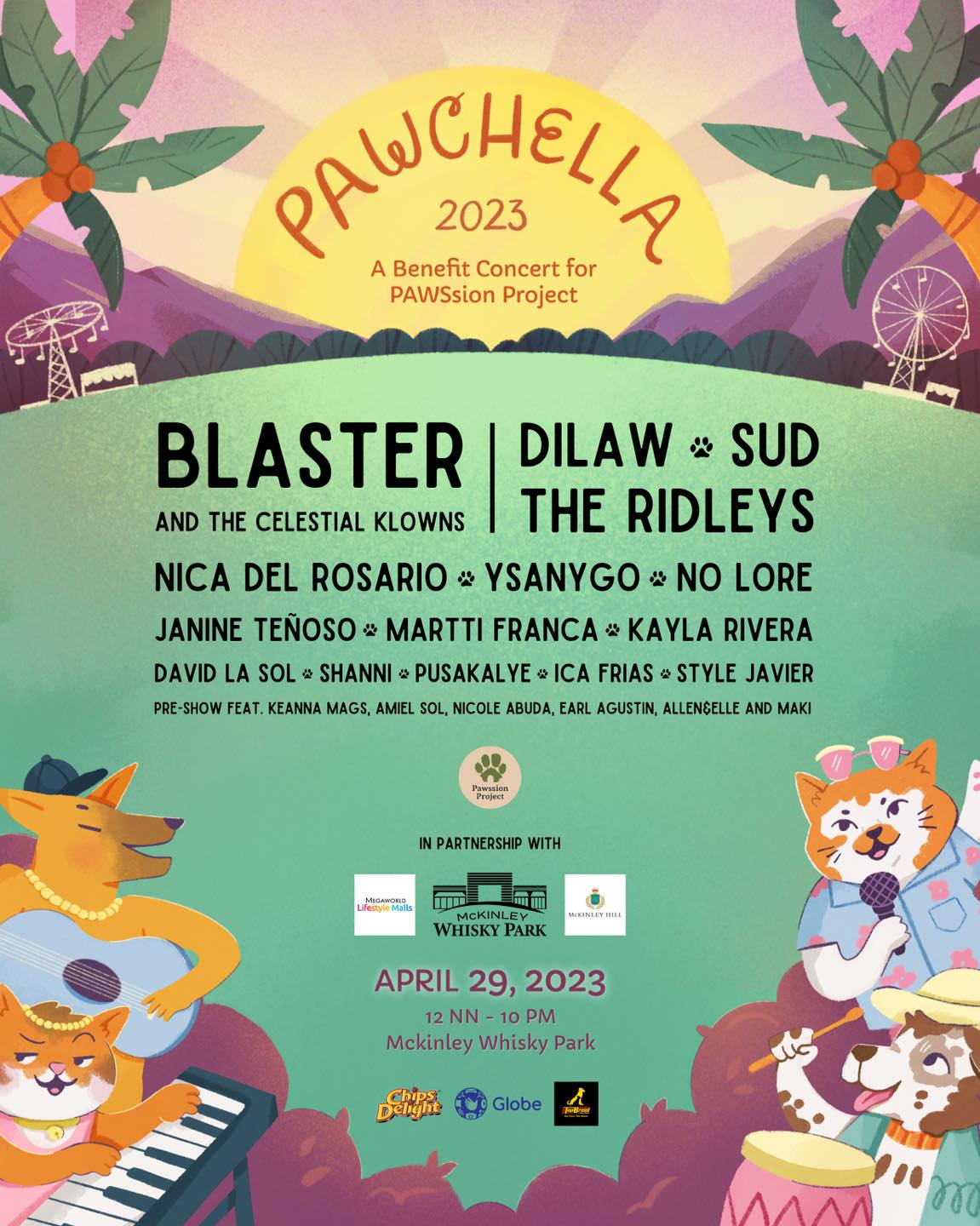 Pawchella 2023 - poster