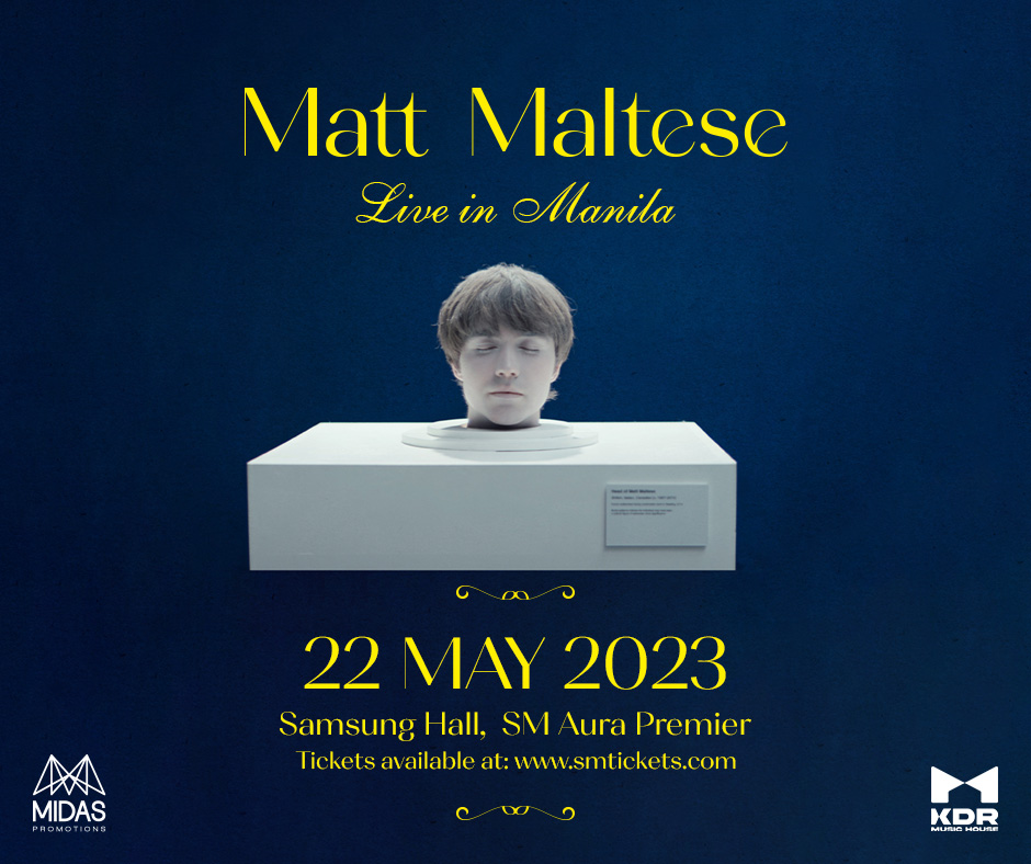 Things to do May 2023 - Matt Maltese Live In Manila