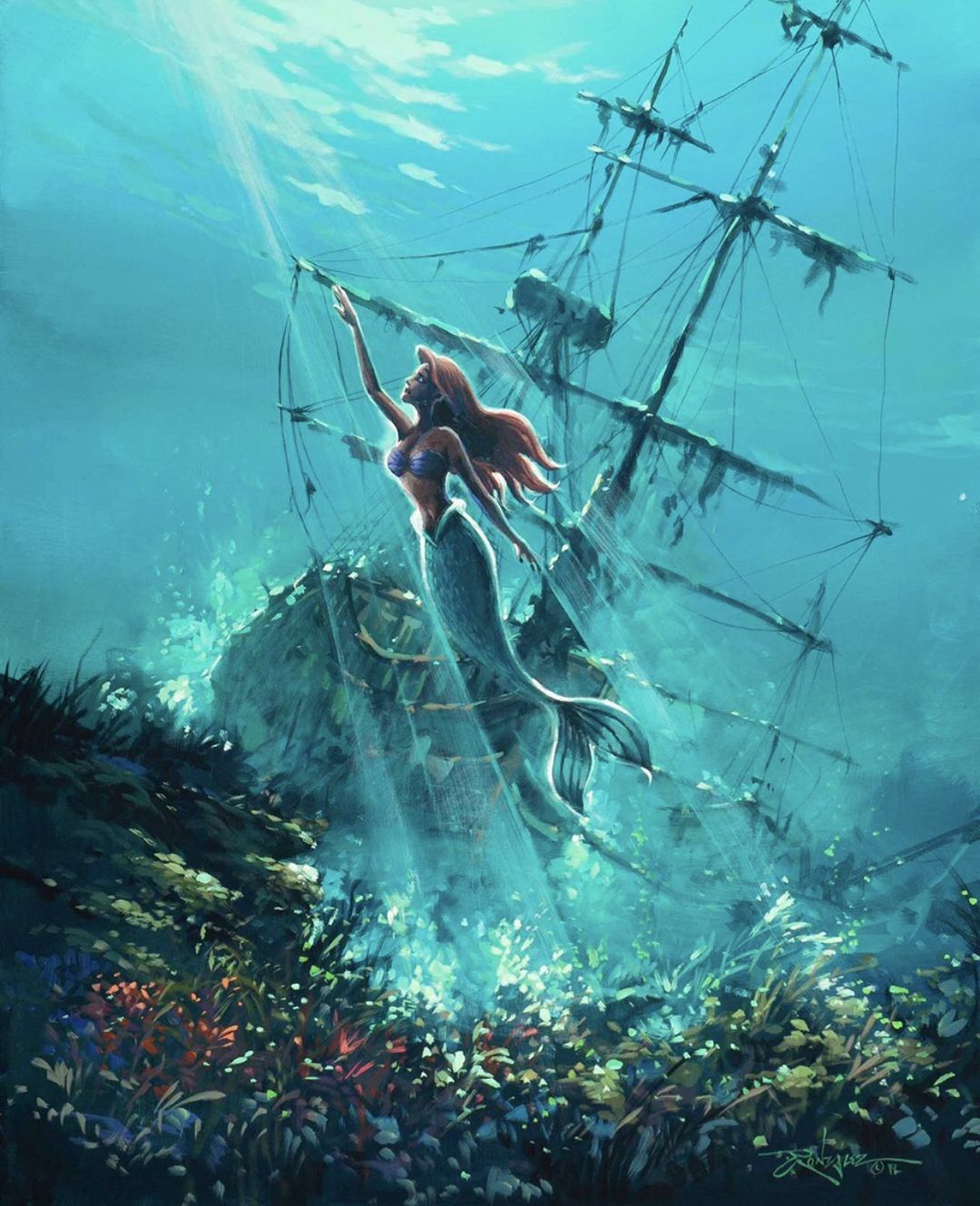 Disney Art Exhibit - Little Mermaid