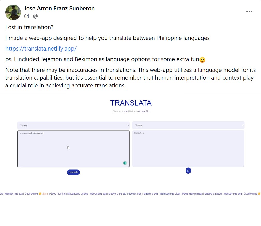 jejemon translator