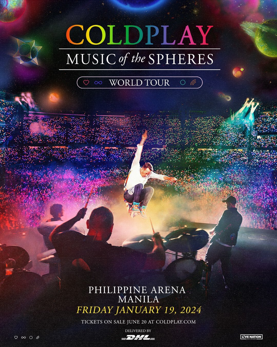 Coldplay Concert 2024 Philippines - poster