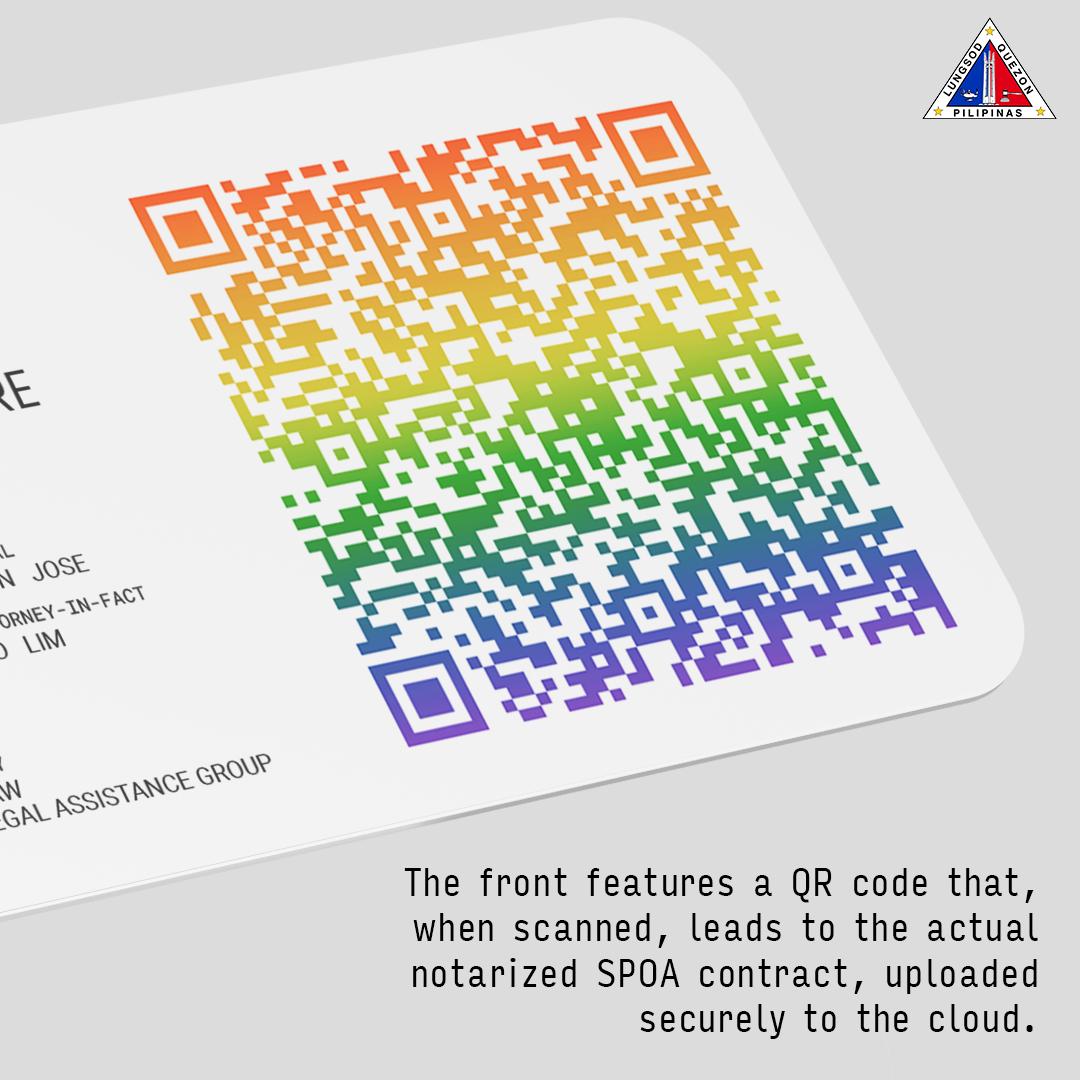 Right To Care card - QR code on card
