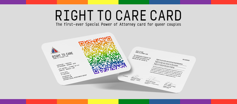Right To Care card - appearance of card