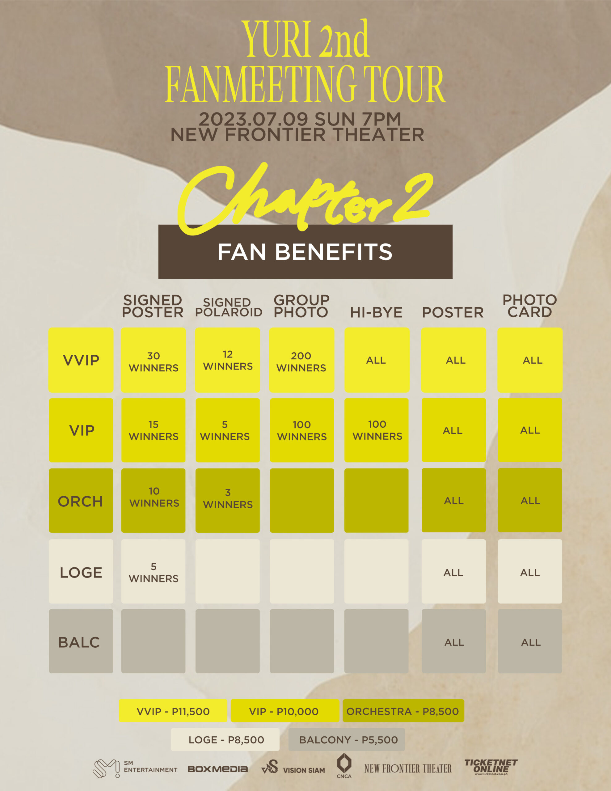 Yuri Manila fanmeeting tickets