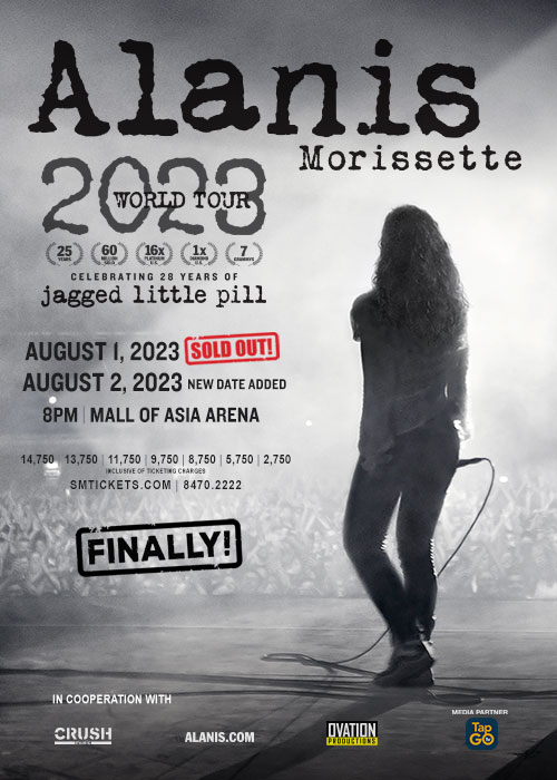 Things to do August 2023 - Alanis Morissette 2023 World Tour