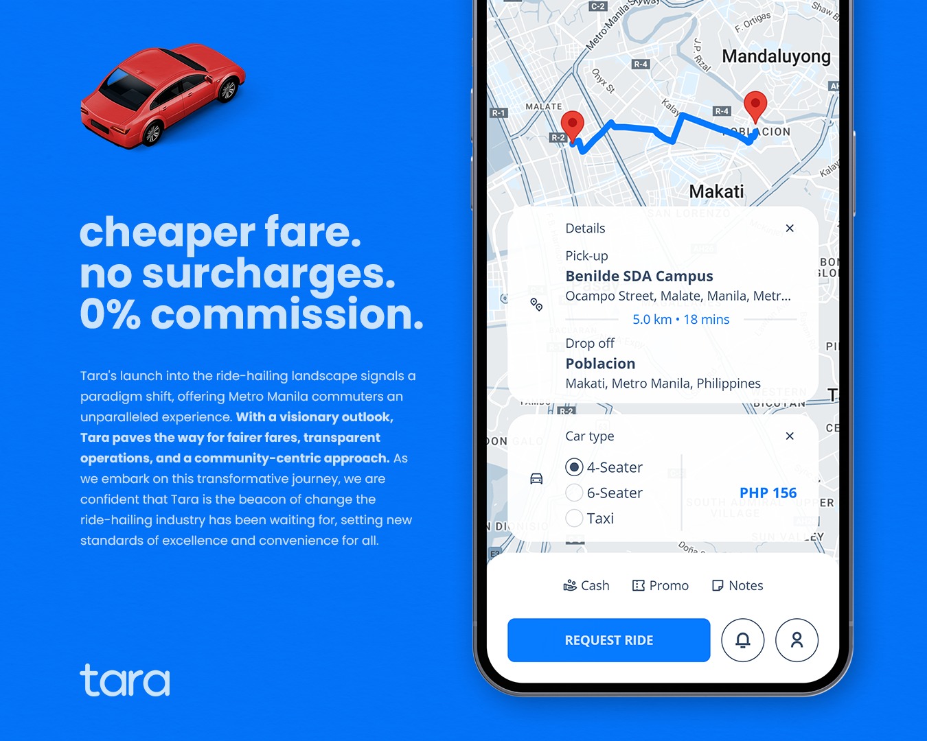 Tara - transparency for drivers and passengers