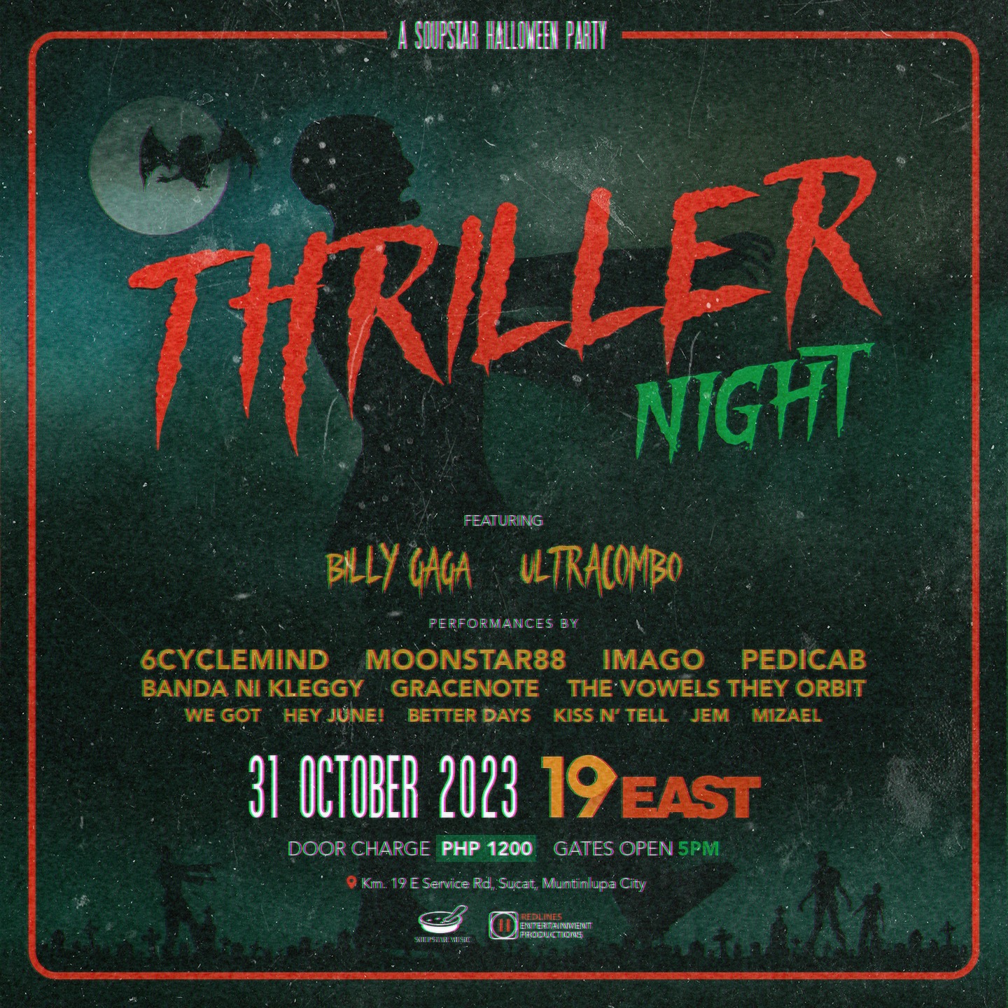 things to do october 2023 - thriller night a soupstar halloween party