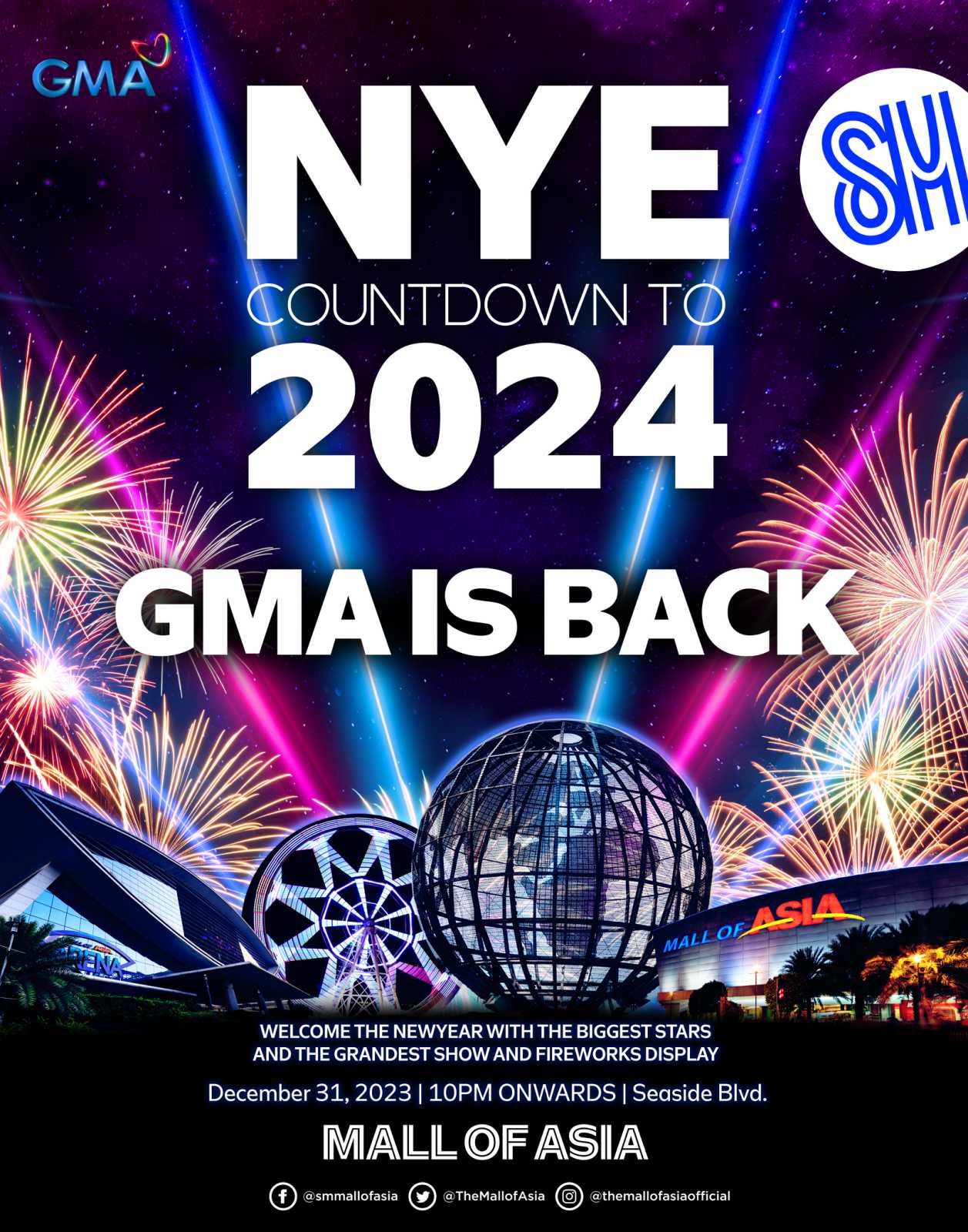 new year's eve parties - nye countdown to 2024 by gma