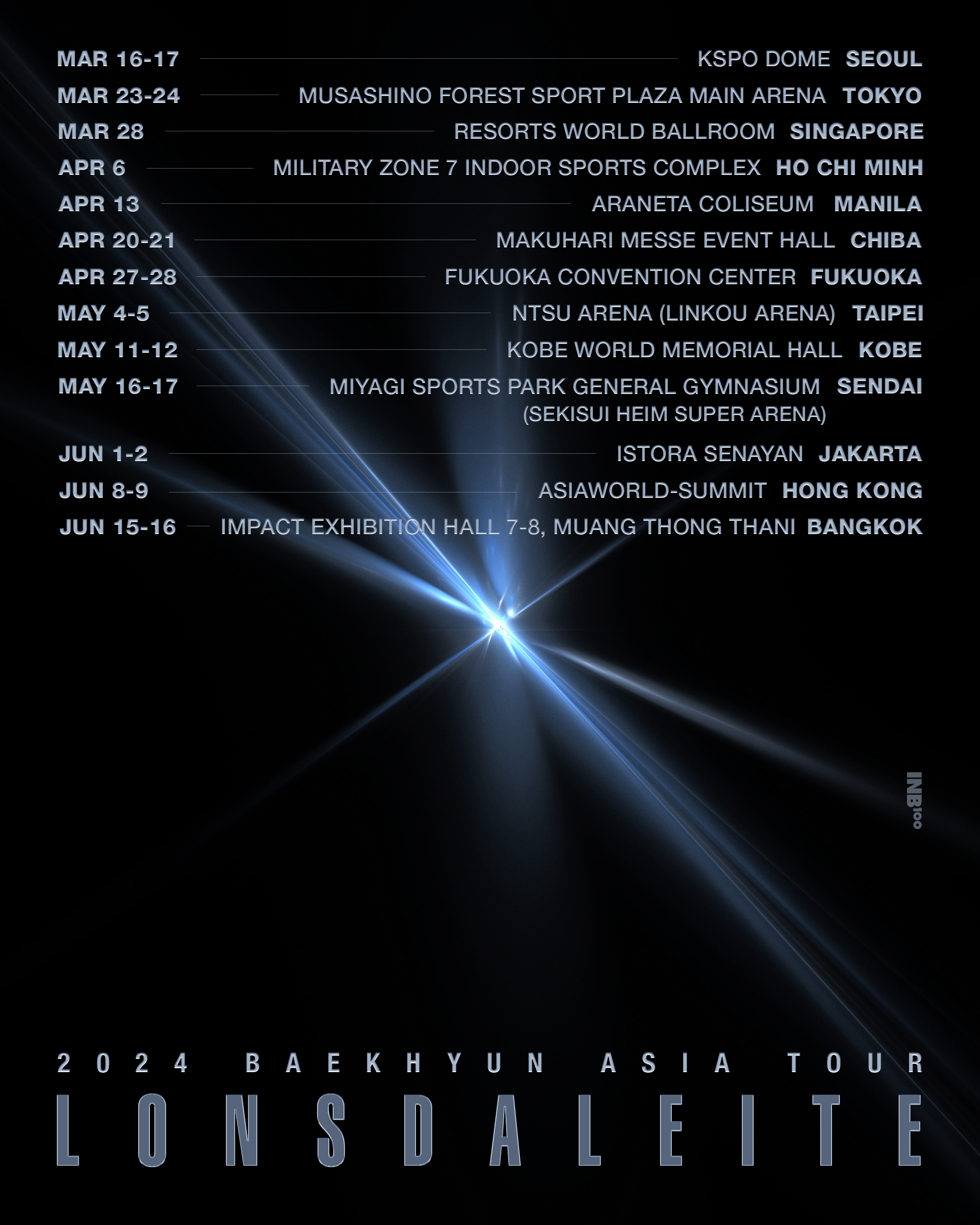 Baekhyun Lonsdaleite Asia Tour Manila