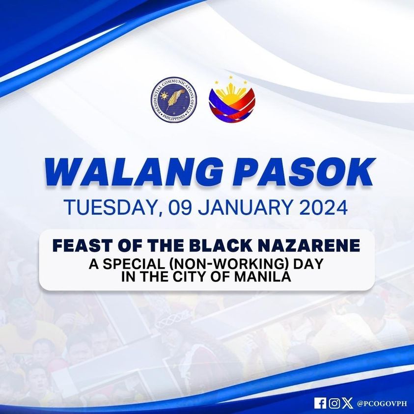 black nazarene - special non-working day in Manila