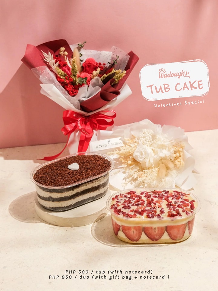 Valentine's day gifts Wadough's tub cake