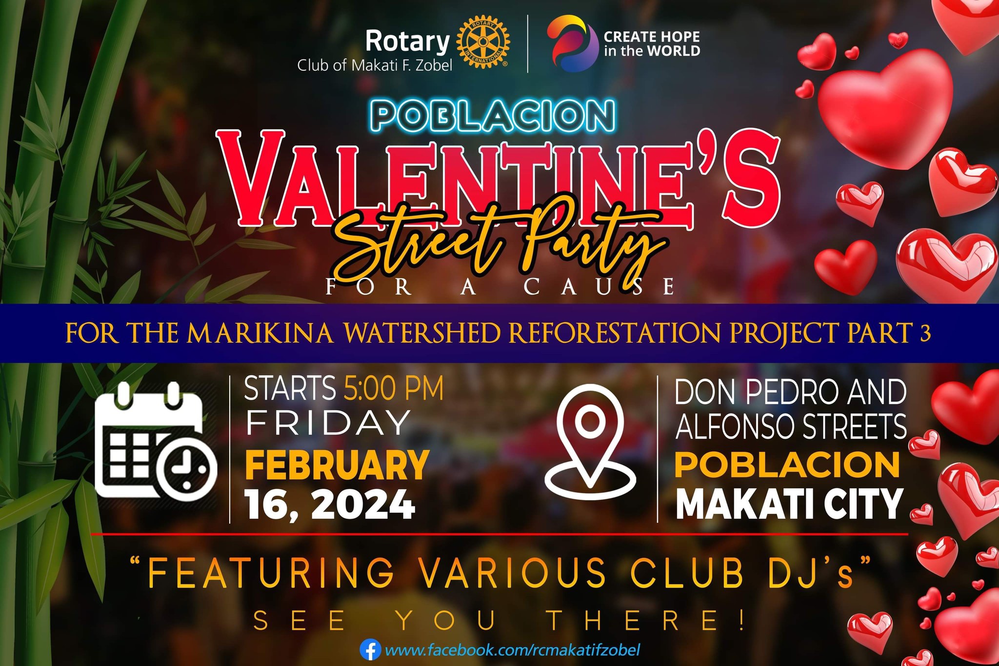 things to do February 2024 - poblacion valentine's street party for a cause