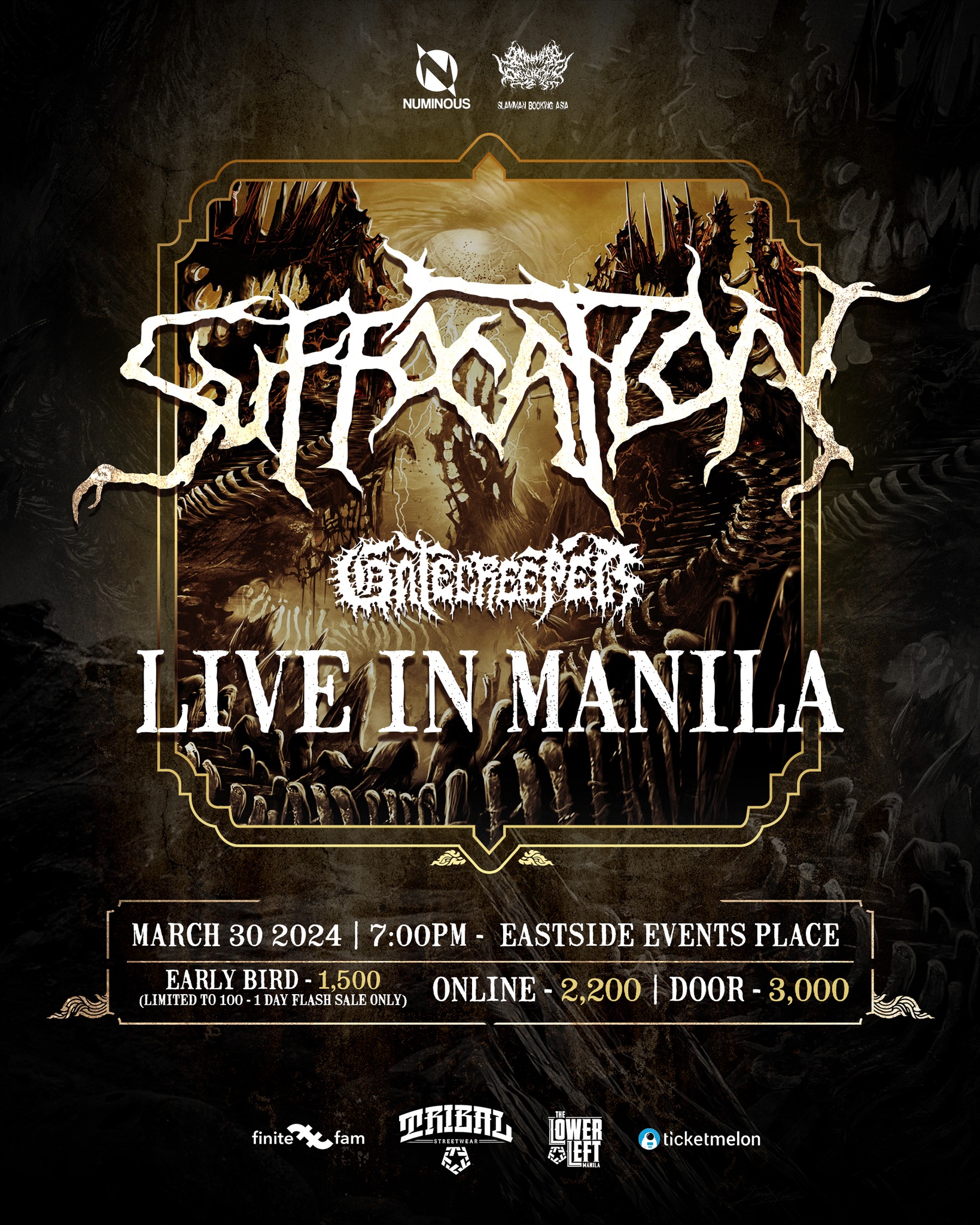 suffocation and gatecreeper live in manila